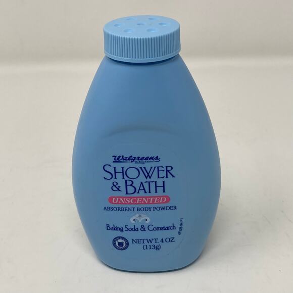 Walgreens Shower & Bath Unscented Absorb Body Power with Talc 4 oz. Discontinued - Picture 1 of 7